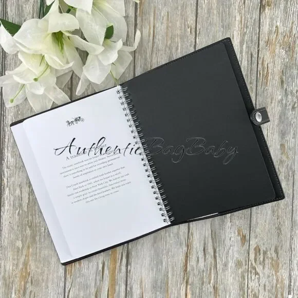 Coach Butterfly Notebook in Smooth Leather Limited Bag Purse Sequins - Picture 4 of 5